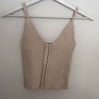 Top in maglia Zara con spalline