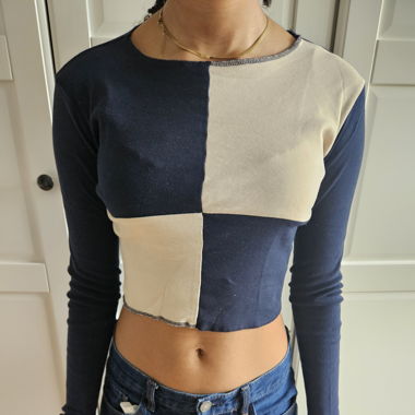 langarm Shirt bauchfrei 