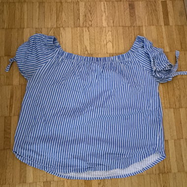 Blue striped blouse