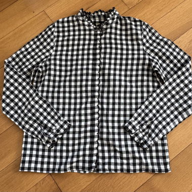 Sezane checkered blouse
