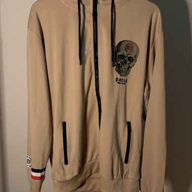 Paris Skull Zip Hoodie