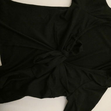 Black Top with Knot Detail