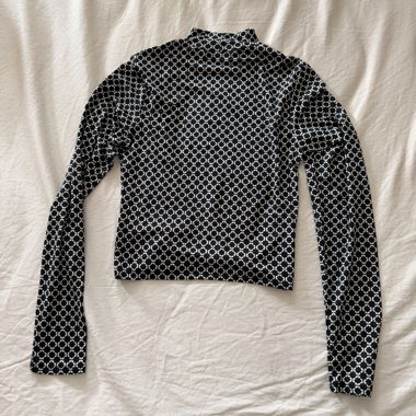 Patterned Long-Sleeve Top