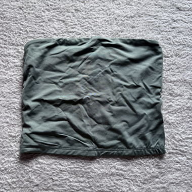 Bershka top, green, size S