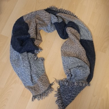 Grande sciarpa patchwork