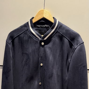College Jacke, ZARA, dunkelblau Alcantara
