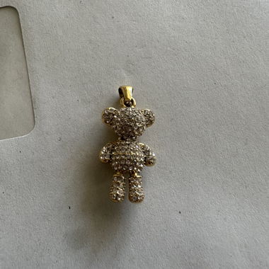 Teddy Bear Pendant (stainless steel: non tarnish)