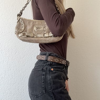 Sac bandoulière métallique Gussaci