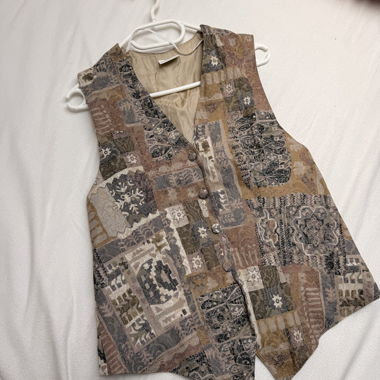 Gilet sans manches patchwork