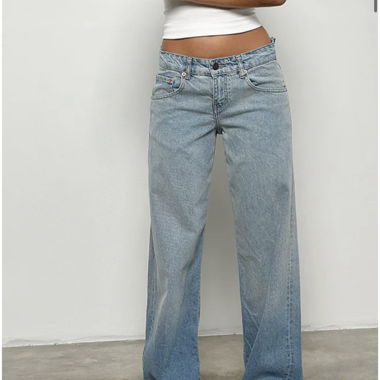 Jeans Motel Rocks parallel in vintage bleach