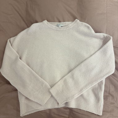 Subdued knit sweater rosa