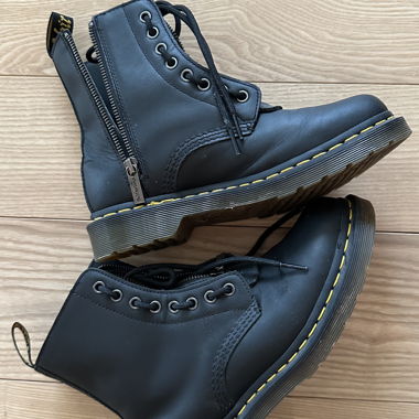 New Dr. Martens Black Ankle Boots