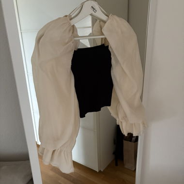 Zara Bluse mit Puffaermeln