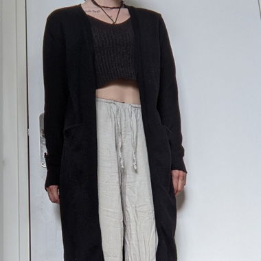 Cardigan in maglia VILA nero