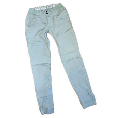Light blue climbing pants from Looking for Wild