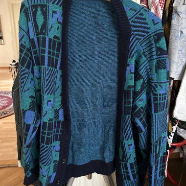 Veste en tricot à motifs