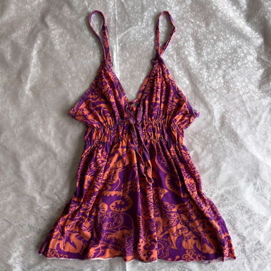 “Triloved” ornamental floral cami top