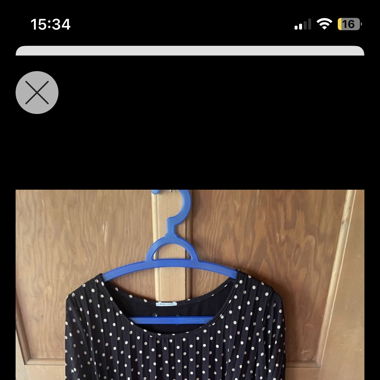Elegante Damen Bluse schwarz mit Pünktli