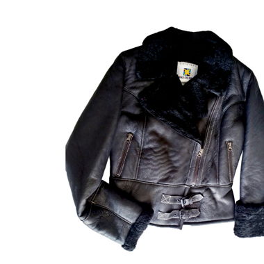 Leather Jacket with Australian Shearling Wool