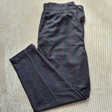 Pantalone Rebel a quadri grigio taglia L