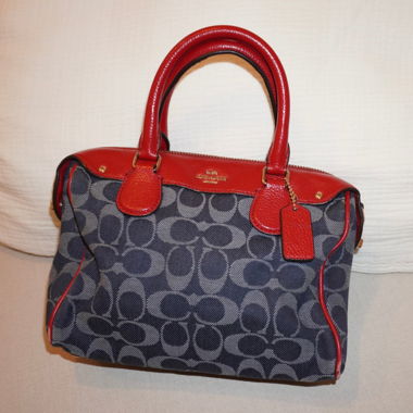 Coach Monogramm Denim-Tasche