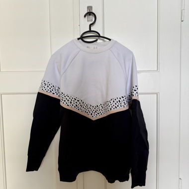 Black and white hoodie