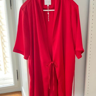 Red VILA kimono dress