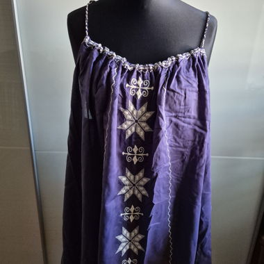 Vestito Monsoon viola con ricami