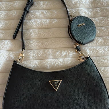 Borsa a mano nera GUESS