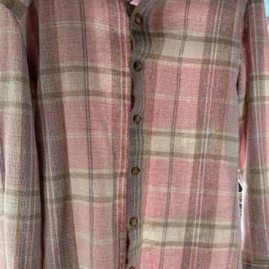 Cardigan rosa in maglia