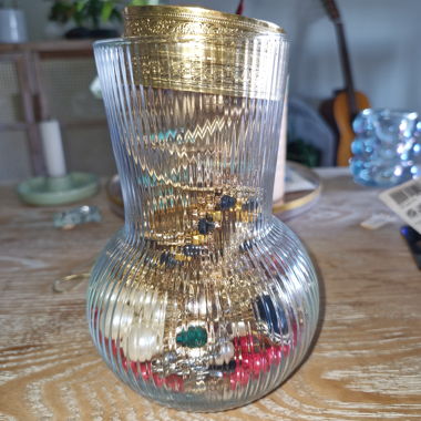 Bocal de bijoux mystère - or