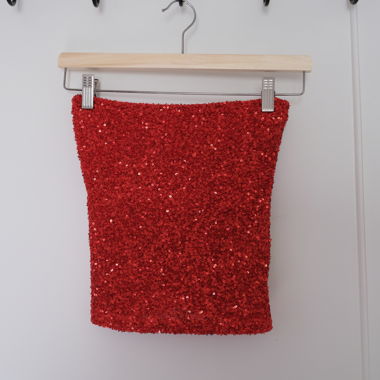 Glitzer Tube Top
