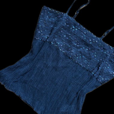 Pailletten-Top mit Traeger
