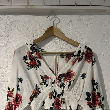 Bluse mit Blumen