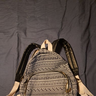 Ethno Muster Rucksack Canvas Stoff neuwertig