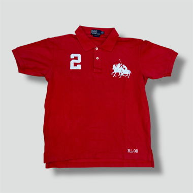 Polo Ralph Lauren RL08 red poloshirt