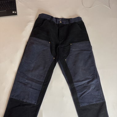 black and blue carhartt jeans