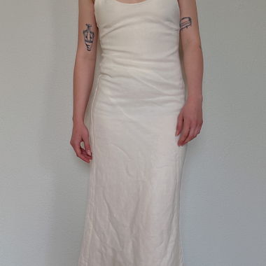 Creme Slipkleid
