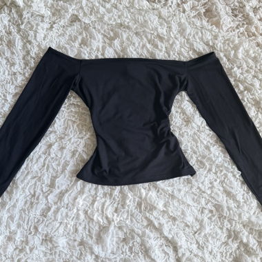 Black Off-Shoulder Top