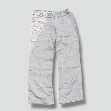 Vintage Havana summer linen cloth pants