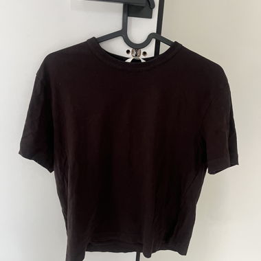 T-shirt marrone scuro H&M