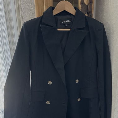 Schwarzer Blazer Style Mafia Gr. S