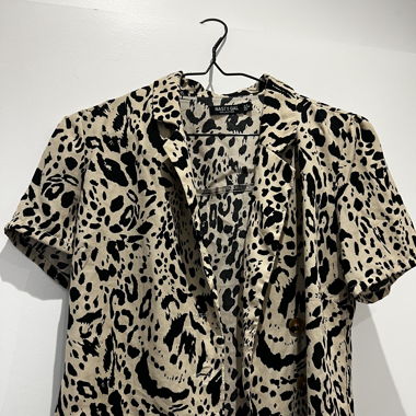 Bauchfreies Leopard Hemd