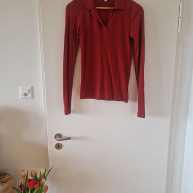Camicia di lana rossa COS