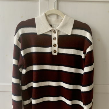 Poloshirt aus Feinstrick