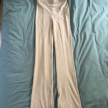 Beige Flare Pants