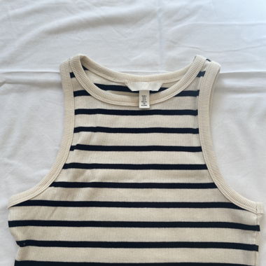 Gestreiftes Cropped Top
