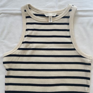 Gestreiftes Cropped Top