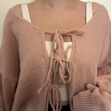 Pink Knit Cardigan