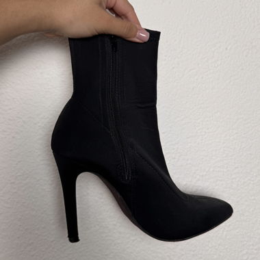 NYLON SPITZE STIEFEL - BLACK 